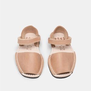 Avarcas pons kids frailera style tan - size 23 (7)